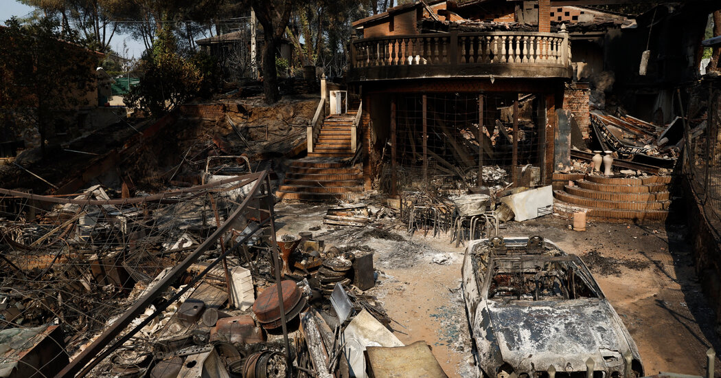 Massive Wildfires Draw Close to Madrid