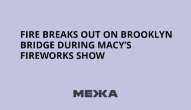 Fire breaks out on Brooklyn Bridge during Macy’s fireworks show | Ukraine news