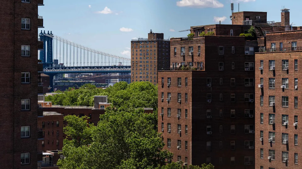 Residential apartment buildings in New York City