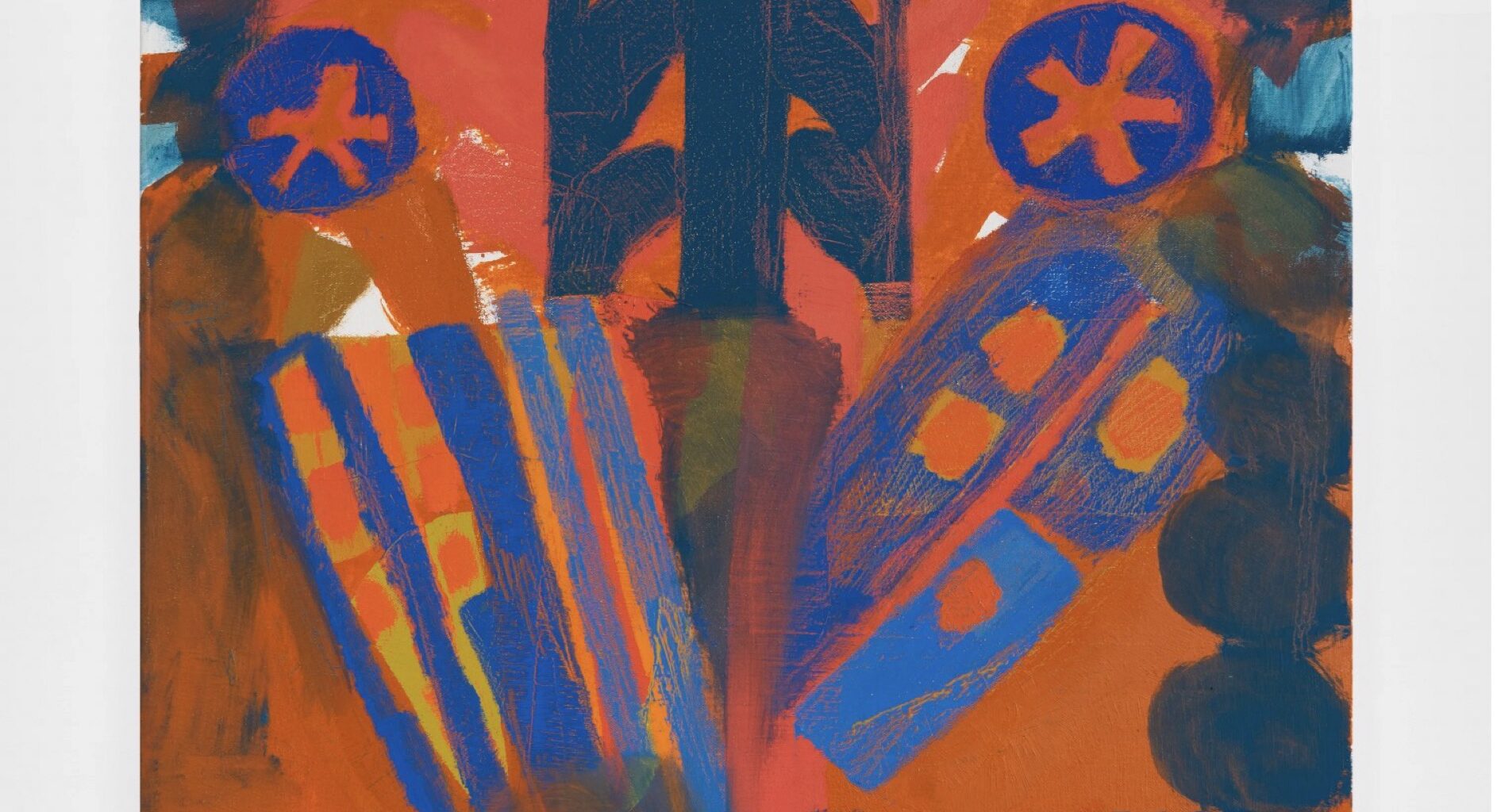Meghan Brady, Everything Is, 2025. Oil and acrylic on canvas, 22 × 23 inches. Courtesy the artist and FREIGHT+VOLUME.