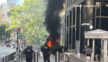 Veteran arrested in fiery attack outside lower Manhattan federal office building – NBC New York
