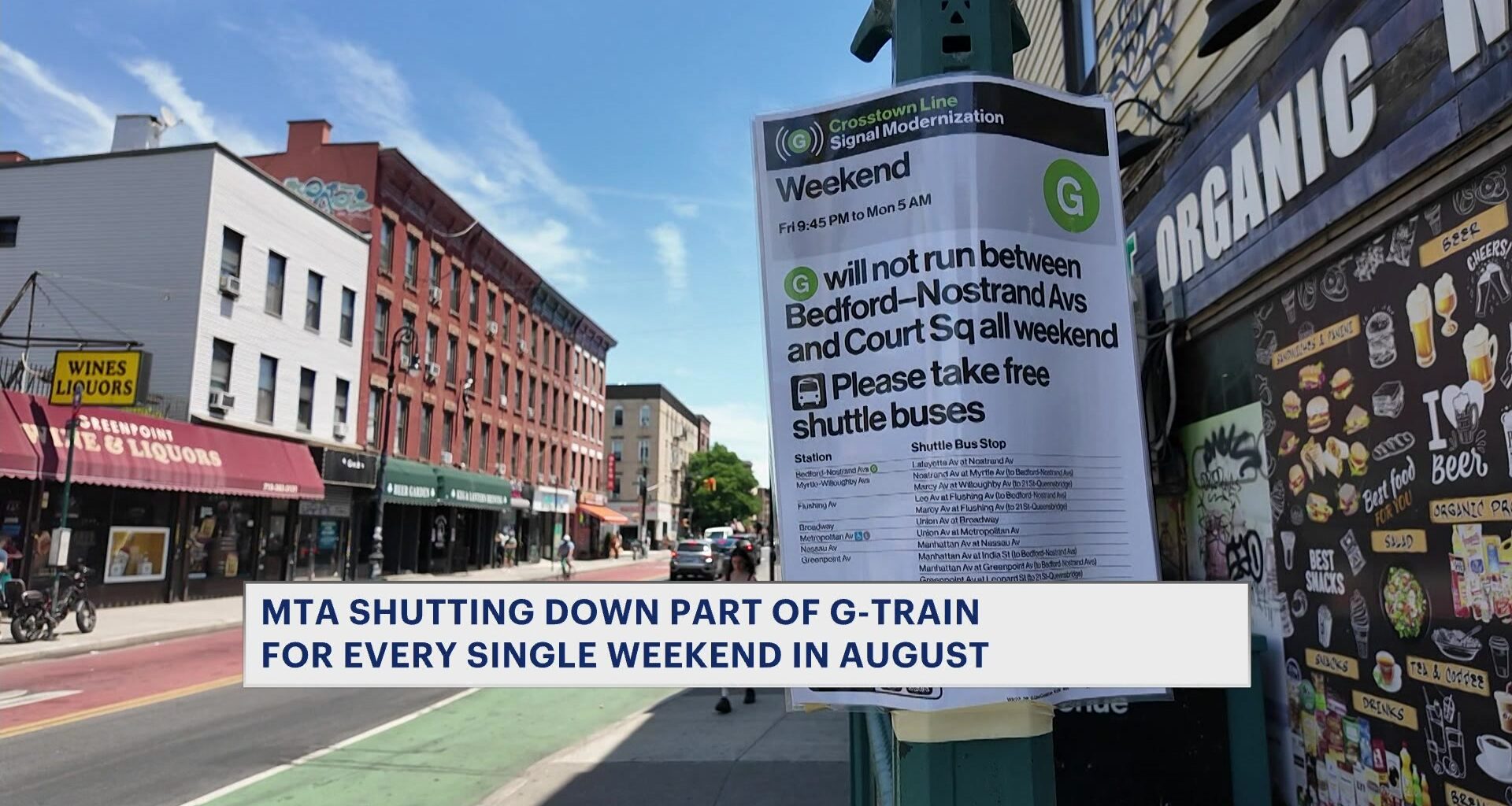 News 12 | Brooklyn | Greenpoint Businesses Brace For Another Month Of G Train Weekend Shutdowns