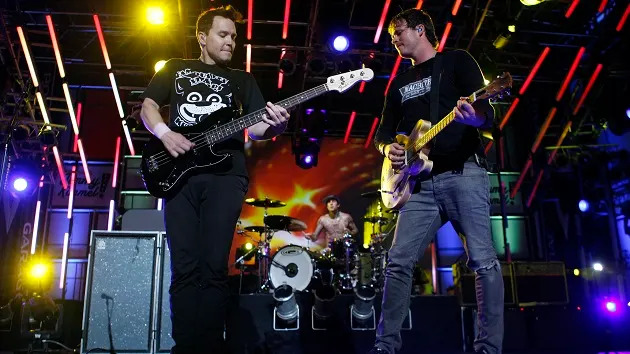 Blink-182 on 'Jimmy Kimmel Live!' (ABC/Michael Desmond)