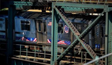 MTA to run enhanced service to Macy’s 4th of July Fireworks, wrapping trains in American flag decals for 250th