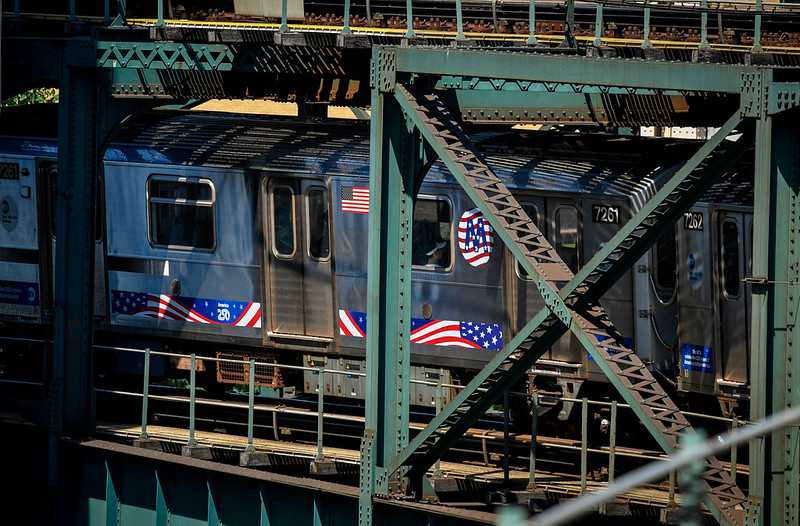 MTA to run enhanced service to Macy’s 4th of July Fireworks, wrapping trains in American flag decals for 250th