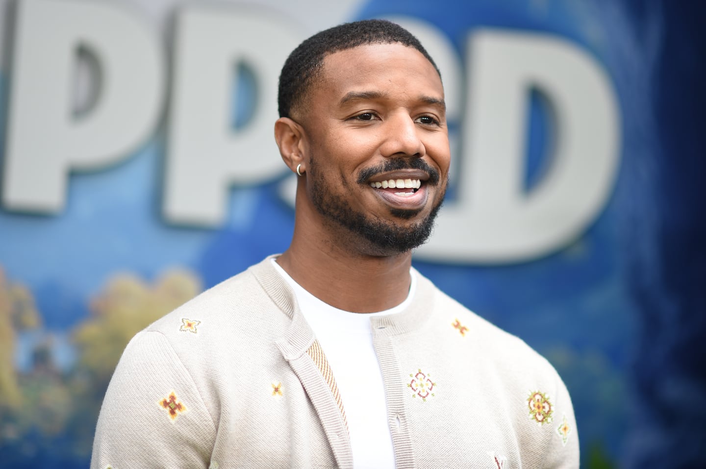 Michael B. Jordan arrives at the premiere of "Swapped" on Sunday, April 26, 2026.