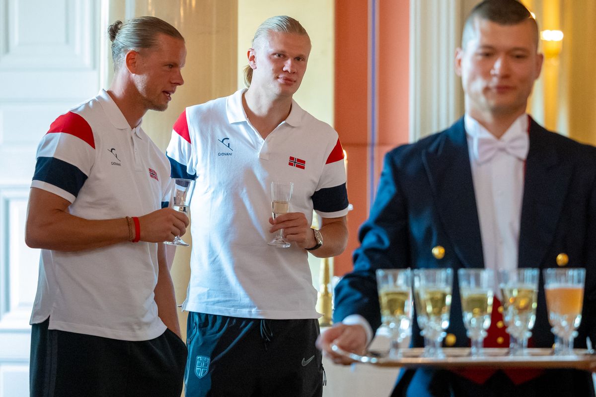 Norway Royals give Erling Haaland emotional palace welcome after World Cup heroics