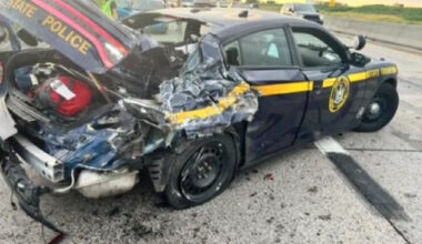 Drunk Driver Towing a Trailer Sends New York State Trooper Leaping for His Life