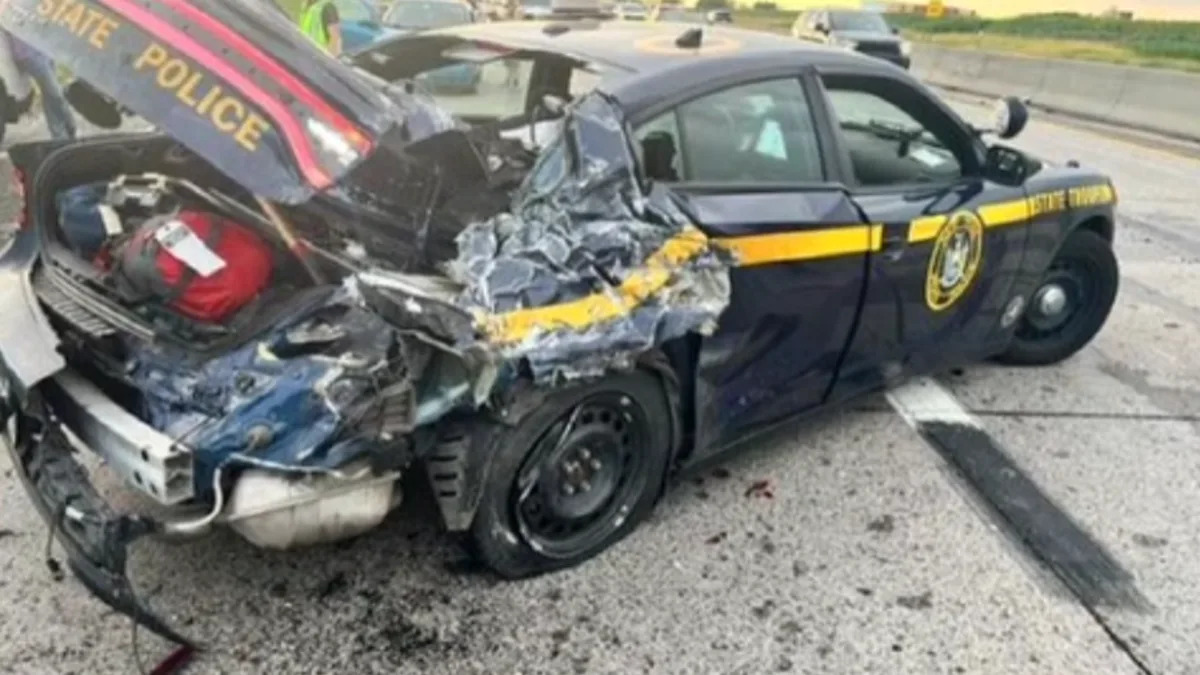 Drunk Driver Towing a Trailer Sends New York State Trooper Leaping for His Life