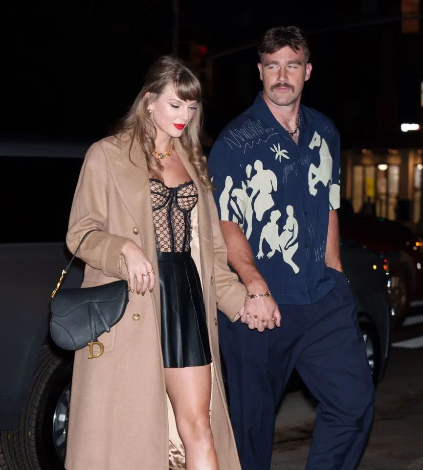 Taylor Swift and Travis Kelce in 2024.Credit: Getty