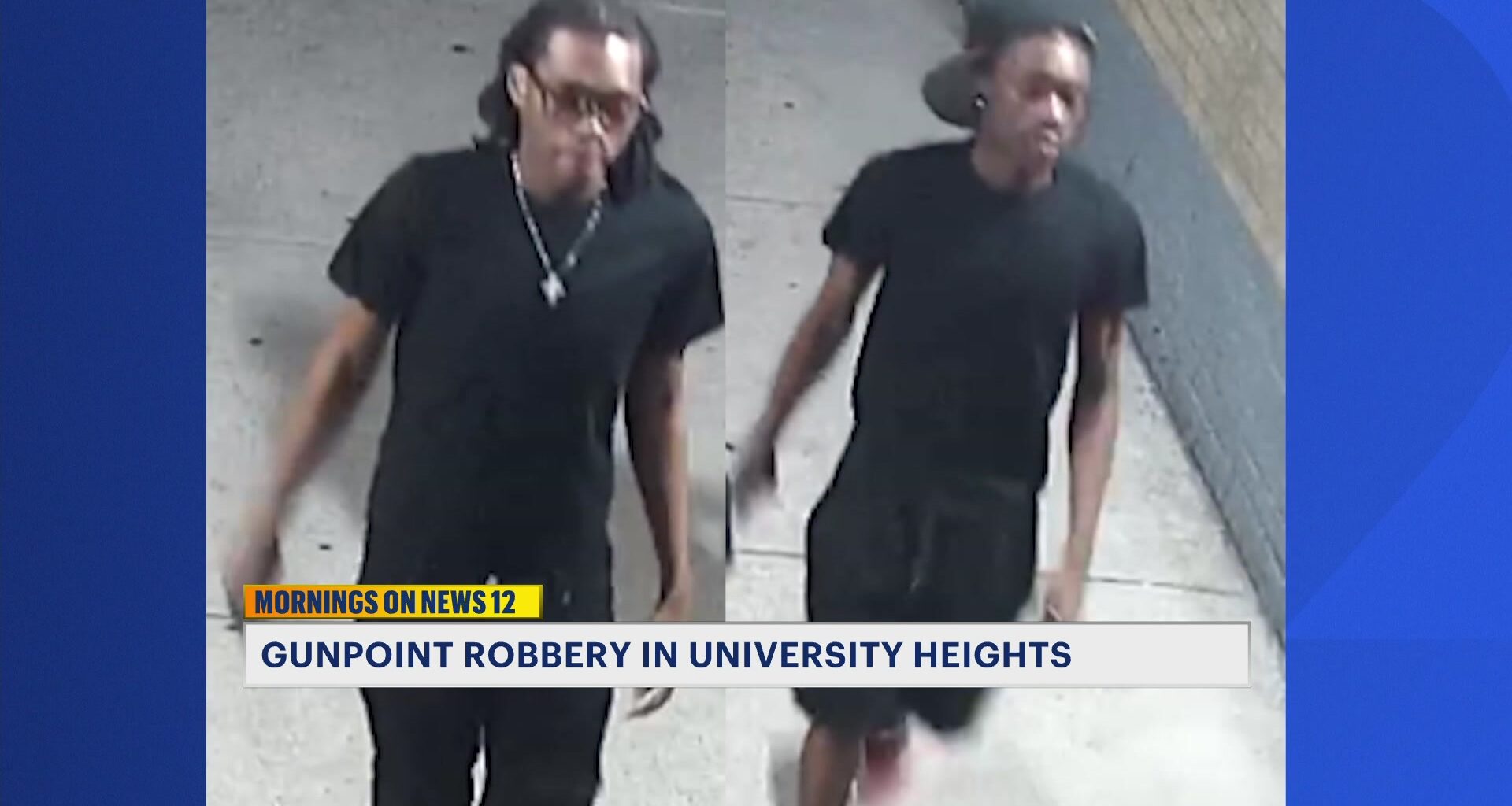 News 12 | Brooklyn | Police Search For Armed Robbers After University Heights Heist