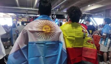 Hundreds of fans pack American Dream mall to watch World Cup final