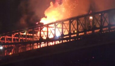 Fire breaks out on Brooklyn Bridge during New York's fireworks show | National News