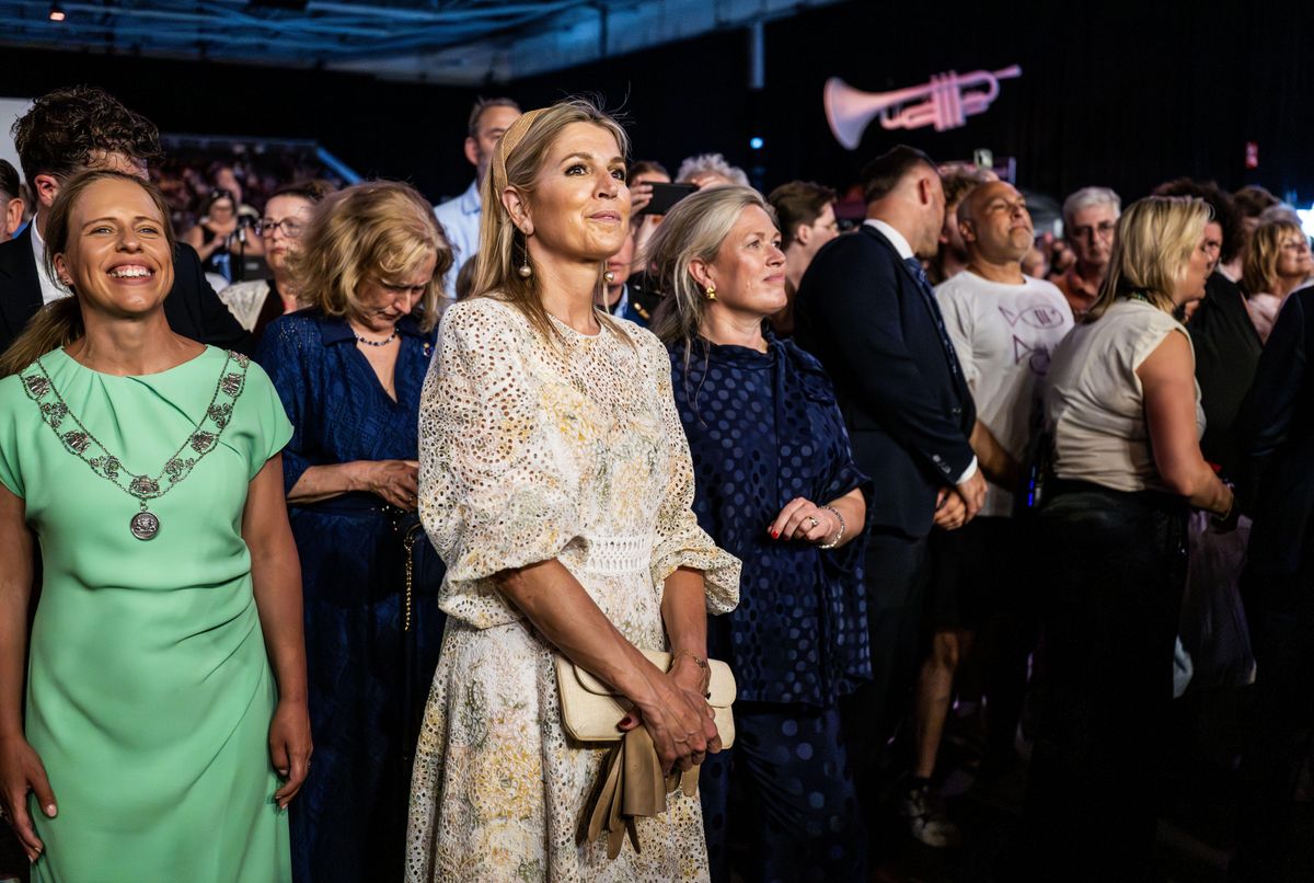 Queen Máxima joined festivalgoers during the opening celebrations of the NN North Sea Jazz Festival's 50th anniversary.