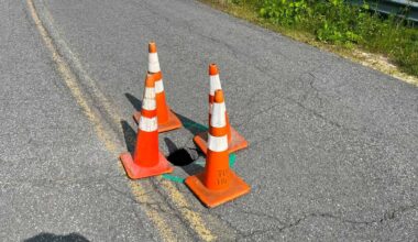 Small sinkhole shuts down portion of road in Town of Plattsburgh
