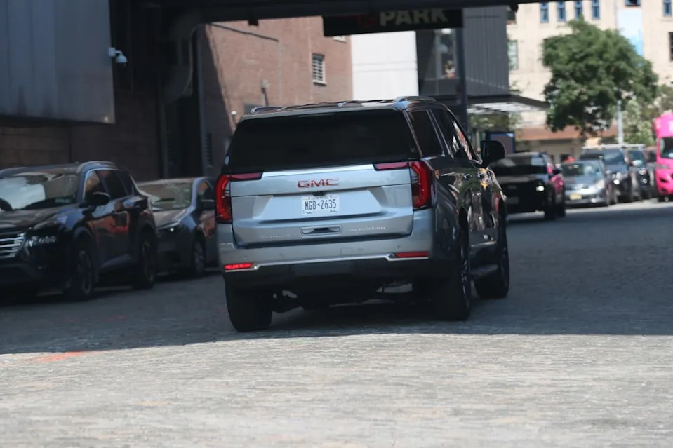 Her van was later spotted heading to a gym in New York City (as pictured here). BACKGRID