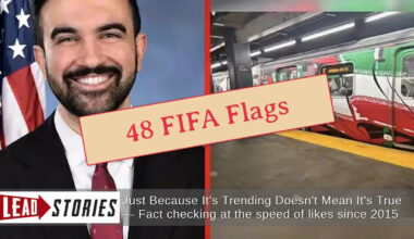 Fact Check: Mamdani Did NOT Only Put Iran's Flag on New York Subway Trains -- 48 World Cup Team Countries Total