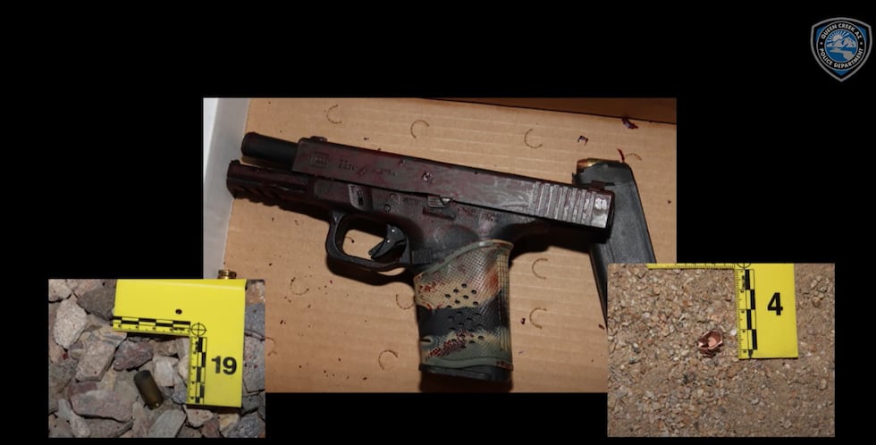 Queen Creek police say this was the gun  Johnson was armed with.