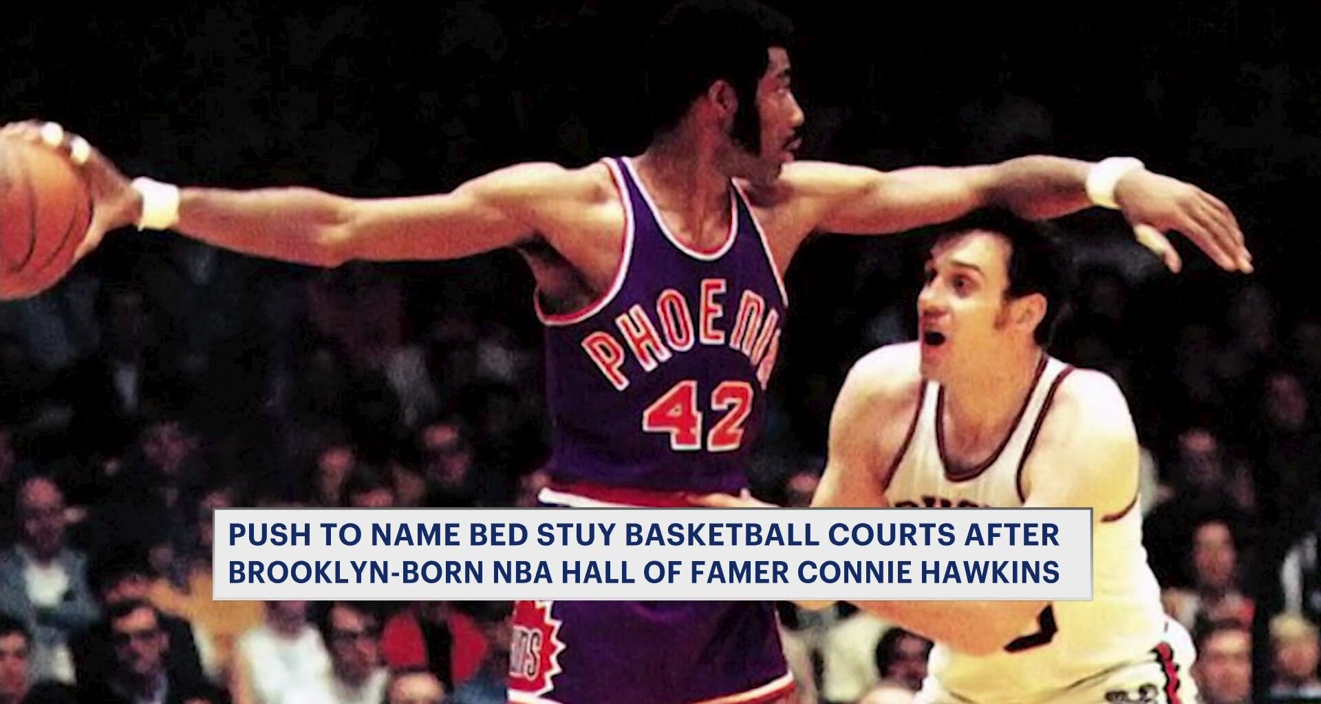 News 12 | Brooklyn | Bed Stuy Residents Renew Push To Dedicate Basketball Courts After Brooklyn Born Nba Hall Of Famer