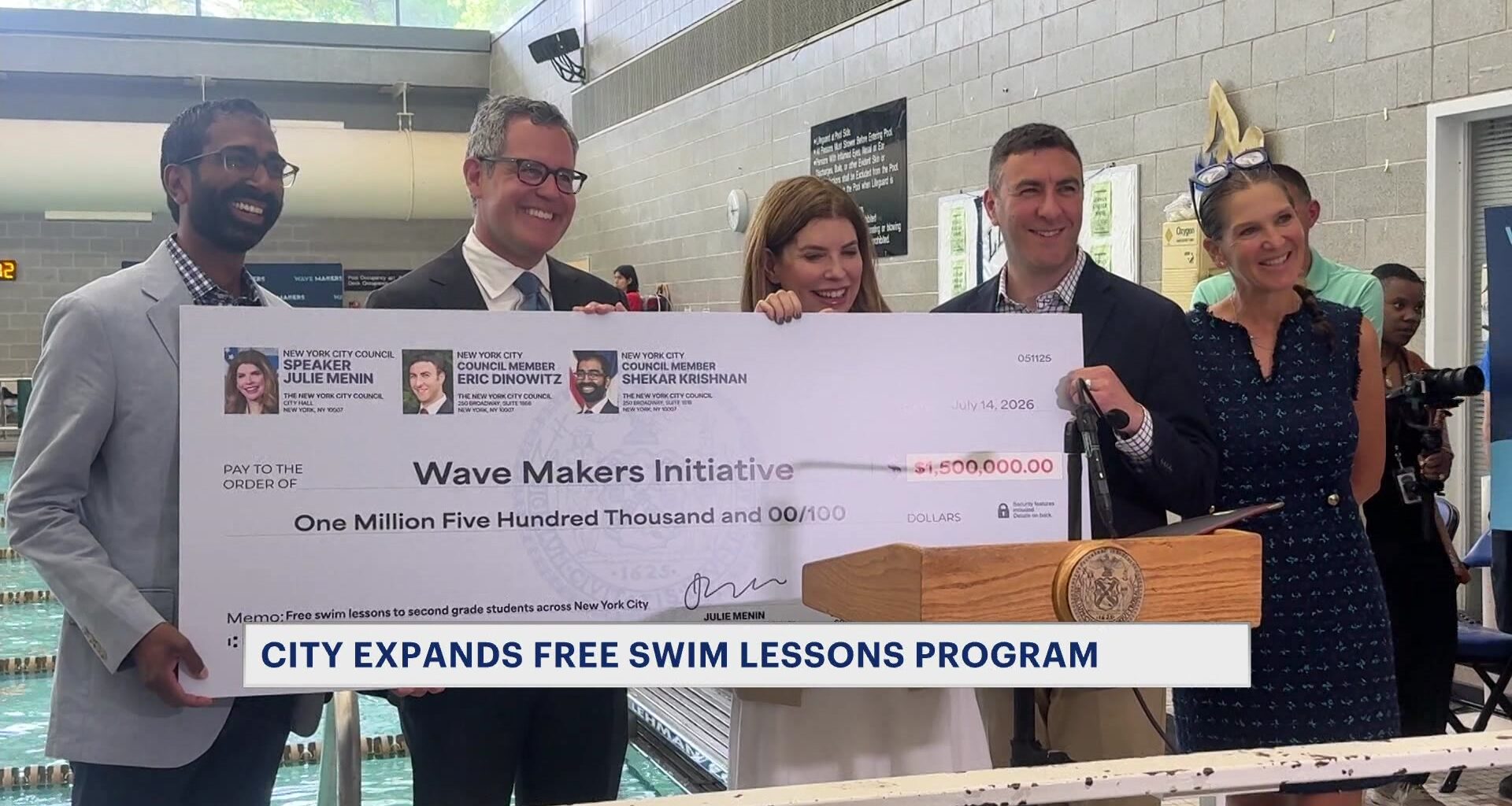 News 12 | Brooklyn | Nyc Invests 15m To Expand Free Swim Lessons To Thousands Of Students