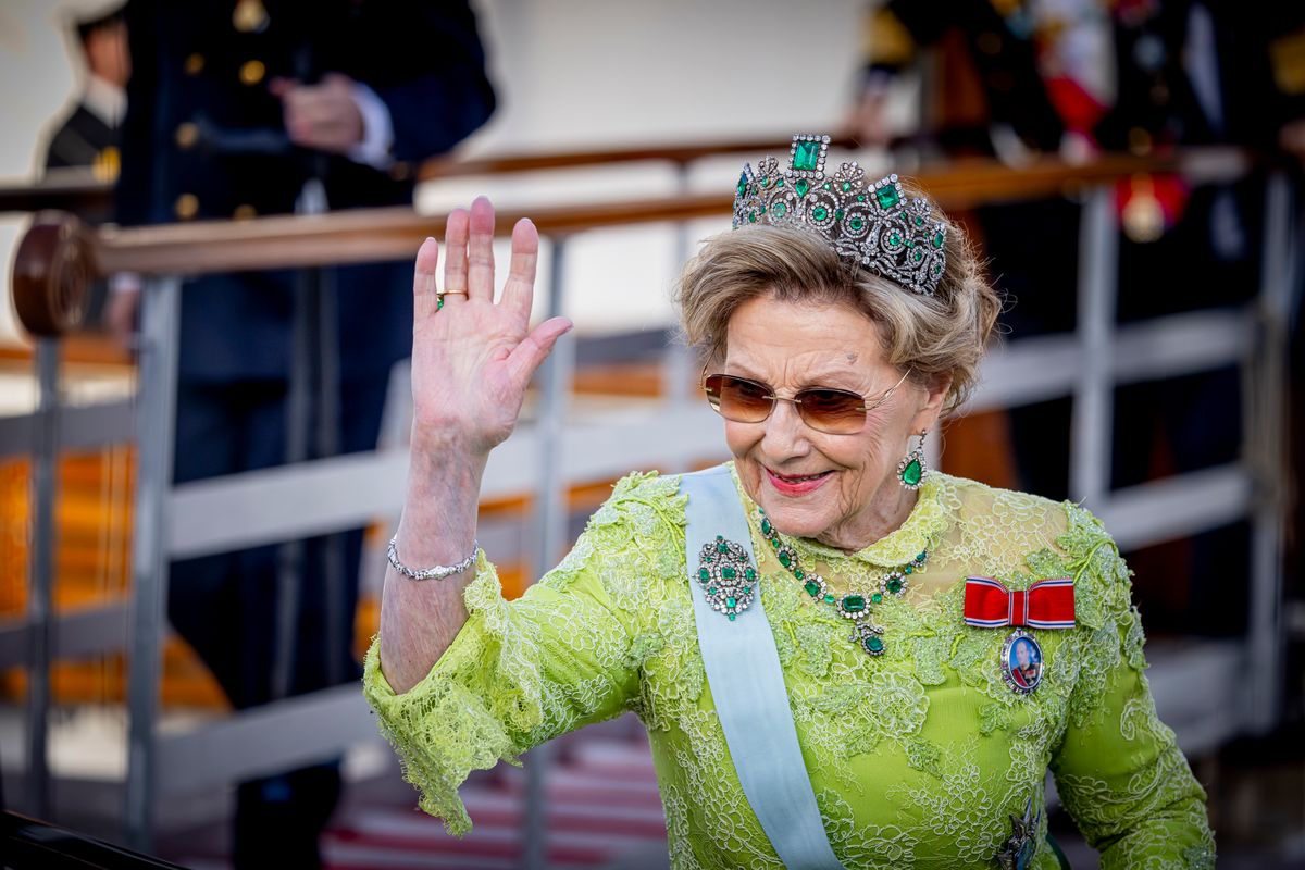 Queen Sonja missed Norway’s World Cup homecoming for a private trip near the Russian border