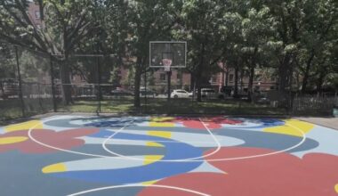 Queens basketball court makeover led by students