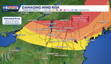 Heat surges Tuesday before 'unusually intense' storms late across Vermont, New York