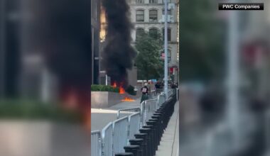 News 12 | Bronx | Fireball At Federal Plaza Feds Release New Images In Anti Ice Inspired Attack