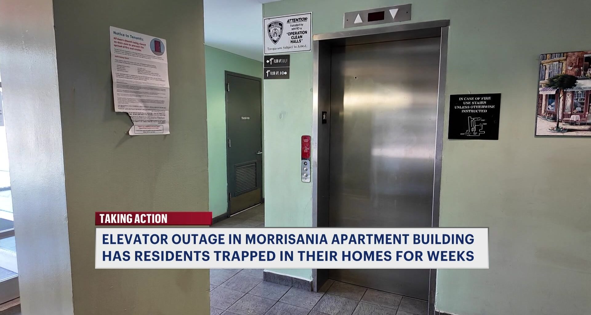 News 12 | Bronx | Morrisania Tenants Say Broken Elevator Leaves Residents Trapped In Their Homes