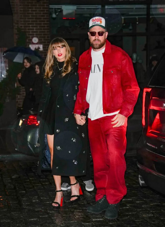 Taylor Swift and Travis Kelce in New York City in 2024.Credit: Getty Images