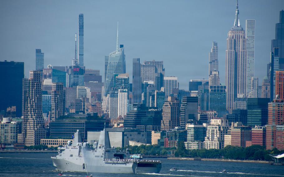 Arlington hits Midtown Manhattan, with the Empire State Building in the background.