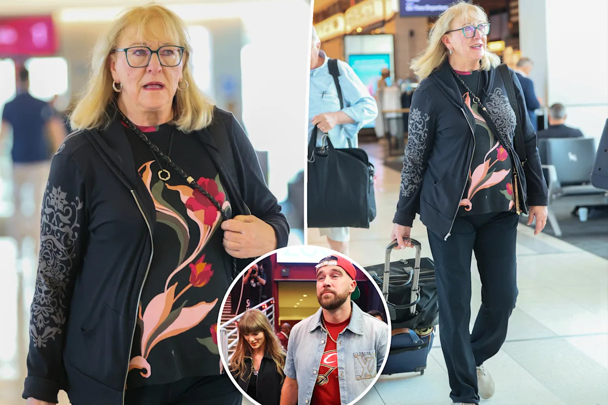 Donna Kelce arrives in NYC ahead of Travis’ wedding to Taylor Swift