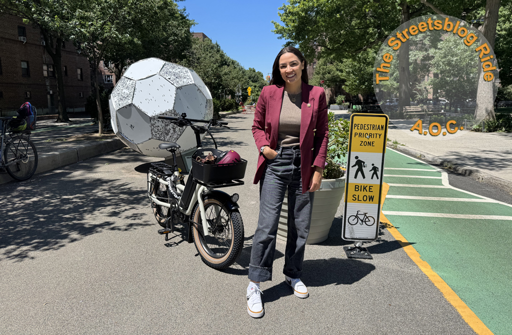 Friday Video: It’s AOC! On A Bike! With Streetsblog!