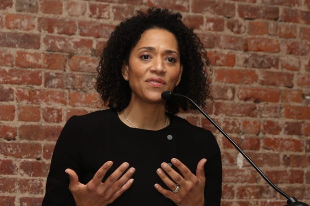 Jennifer Jones Austin speaks at the FPWA Federal Funds tracker launch event on Wednesday, Feb 06, 2019 in New York.