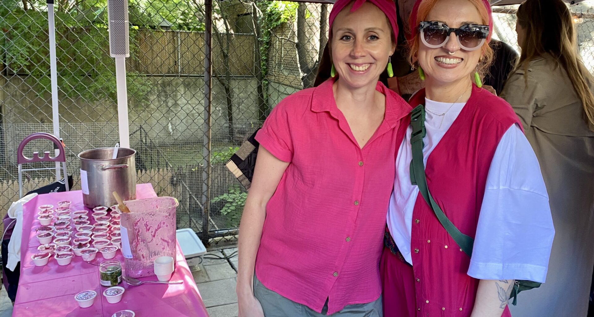 Elena Valainytė and Jolita Crosland, friends and mothers. Photo: Clark Adomaitis/Brooklyn Eagle