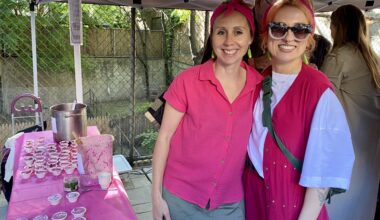 Elena Valainytė and Jolita Crosland, friends and mothers. Photo: Clark Adomaitis/Brooklyn Eagle