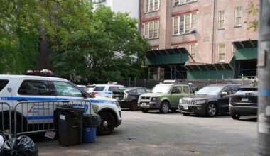 An NYPD lot in the East Village.