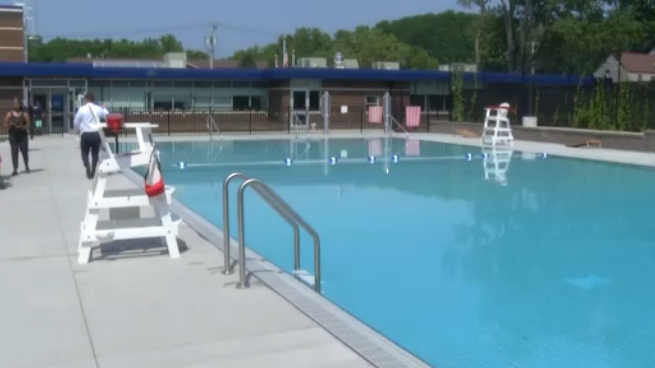 pool and lifeguard chairs