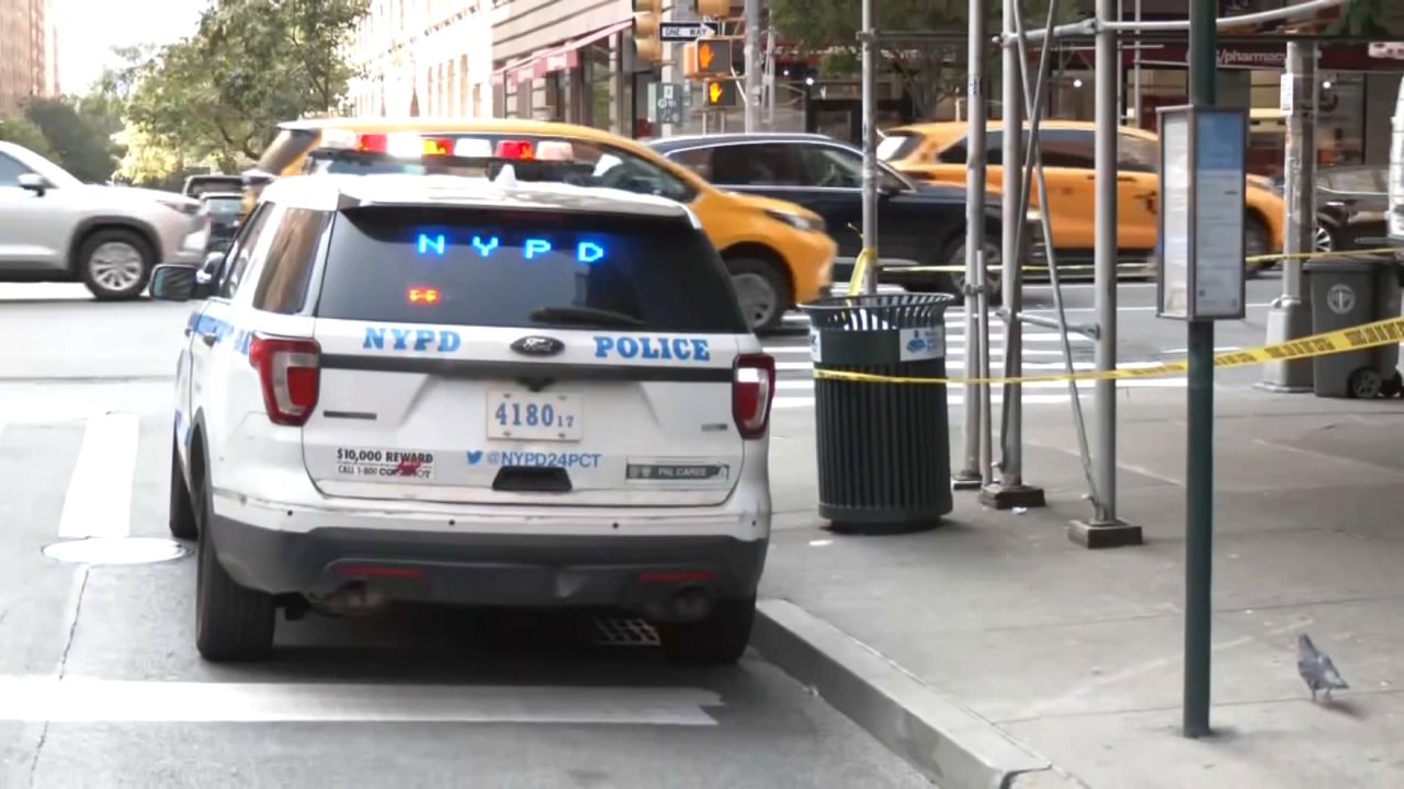 An NYPD van at a crime scene