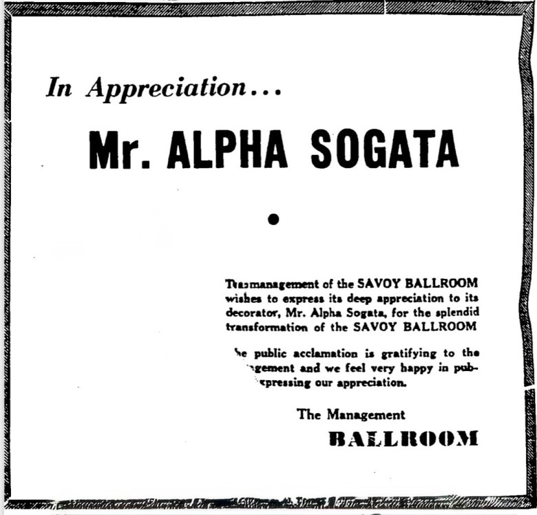 In a display ad dated September 26, 1936, The Amsterdam documented the near universal admiration of an elegant but enigmatic designer from Trinidad. His brilliant work saw white competitors trekking up to Harlem for inspiration.