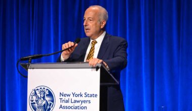 NYS Trial Lawyers Association president addresses Hochul’s auto insurance reforms during annual gala