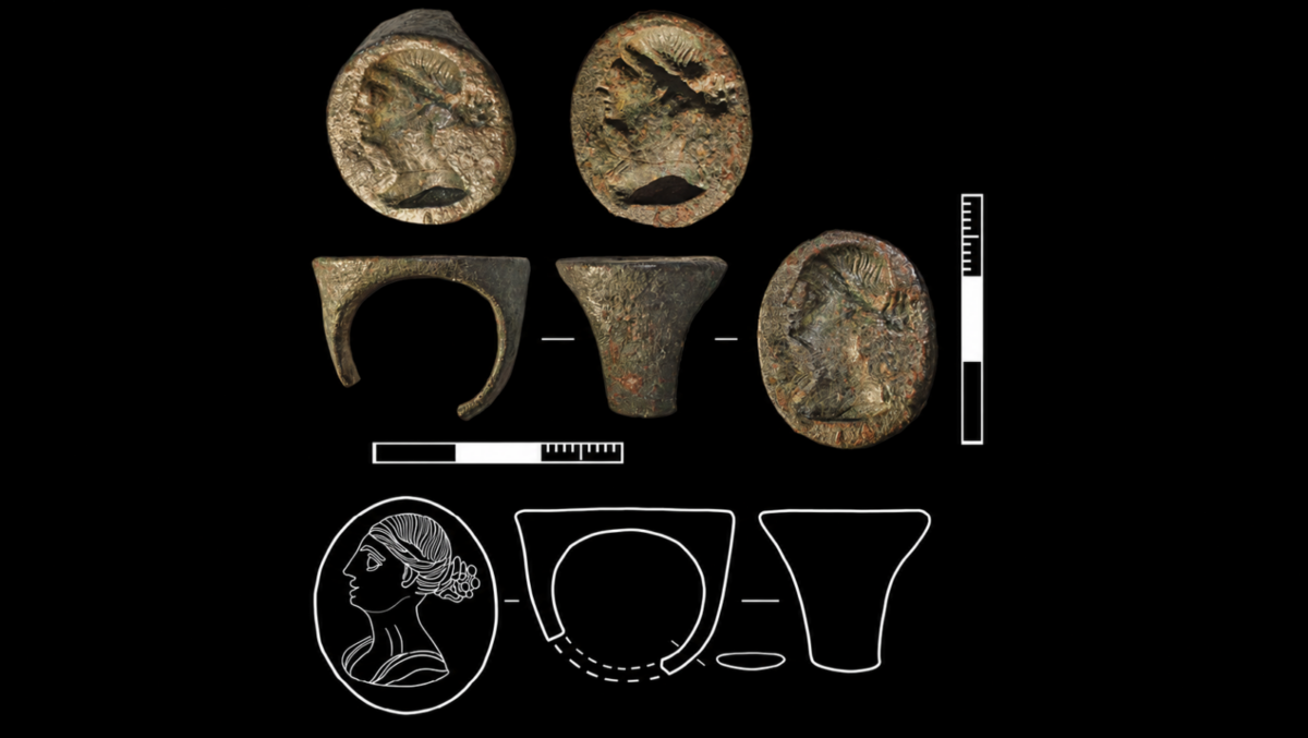 Rare 2,200-Year-Old Ring Bearing Portrait of Egyptian Queen Arsinoe III Found in Russia