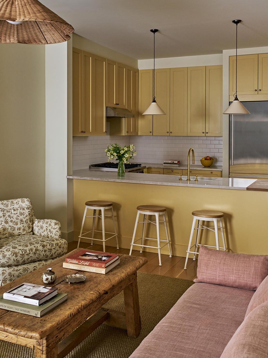 yellow kitchen