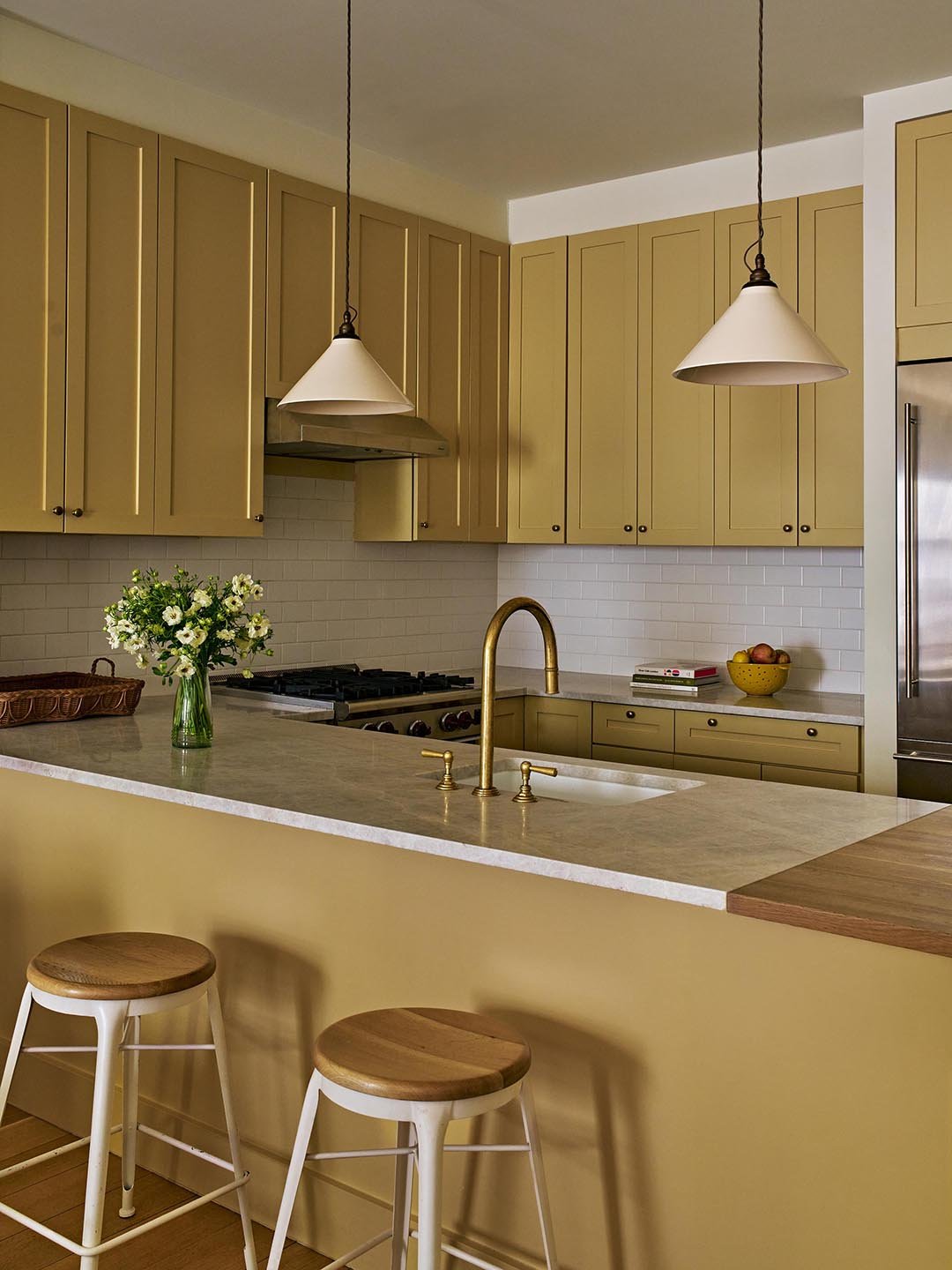 yellow kitchen