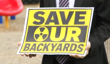 Save our Backyards sign