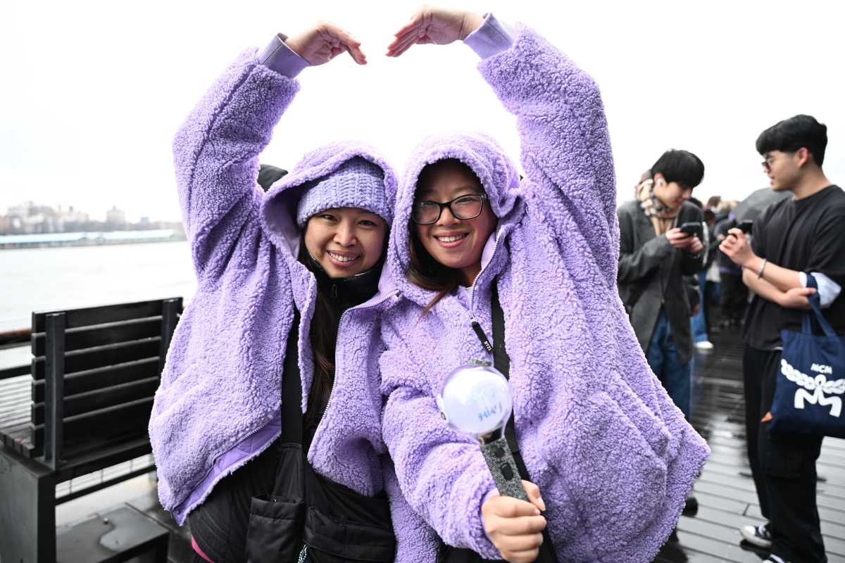 BTS fans attend their Spotify exclusive event