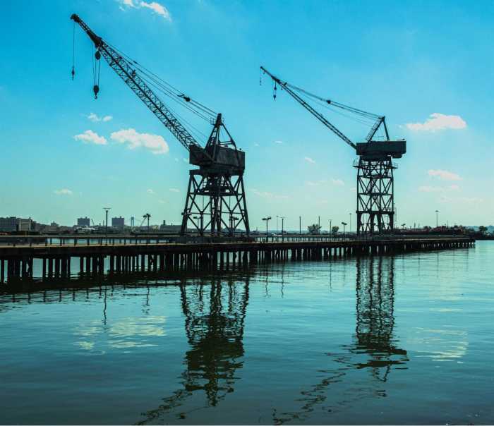 photograph of red hook waterfront