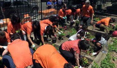 Local Teens Plant Flowers on Gun Violence Awareness Day