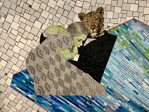 Detail from a mosaic by artist ruby onyinyechi amanze, titled “May Your Road Be Light and Fun.” Photo: Mary Frost/Brooklyn Eagle