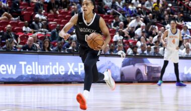 Nets lottery pick Mikel Brown Jr. is averaging 18.0 points in two Las Vegas Summer League games. Photo: Ian Maule/AP